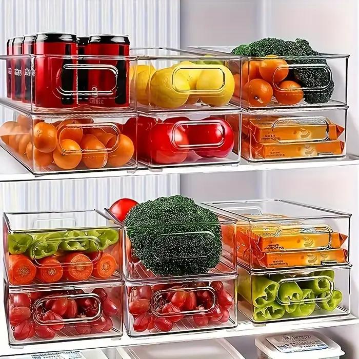 6 ensembles. Boîte de rangement pour réfrigérateur