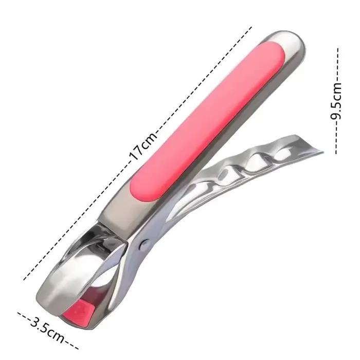 Pince de levage en acier inoxydable antidérapante pour assiettes plats et bols pour cuisine maison et bar occasions spéciales