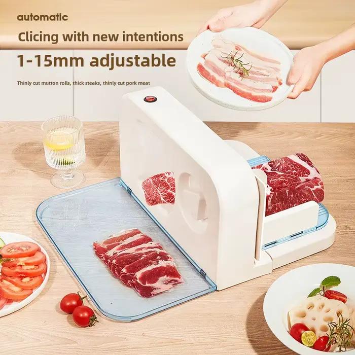 Trancheuse électrique de viande congelée