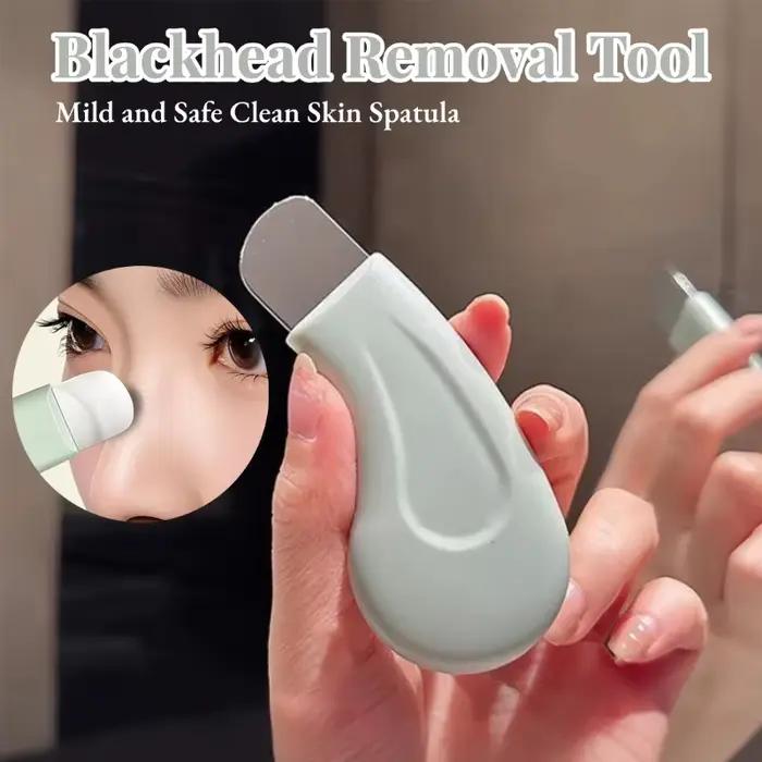 Couteau gratteur pour éliminer les points noirs, gratteur pour le nez, outil doux et sûr pour nettoyer en profondeur la peau du visage, éliminer l'acné et les points noirs