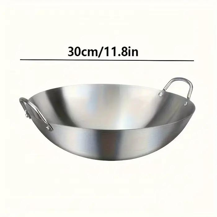 Grand Wok en acier inoxydable