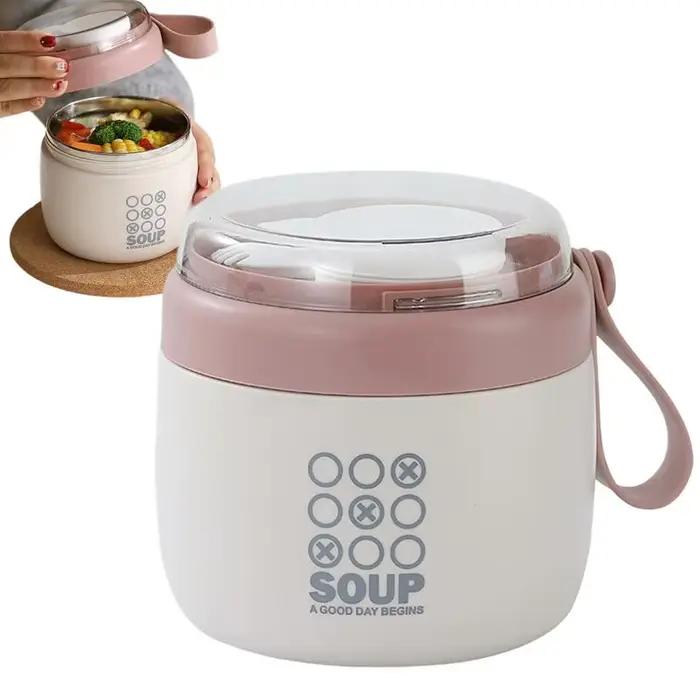 Pot thermique alimentaire de 700ml, boîte à déjeuner sous vide en acier inoxydable, conteneurs Thermos isolés pour le bureau, tasses thermiques pour soupe, récipient alimentaire