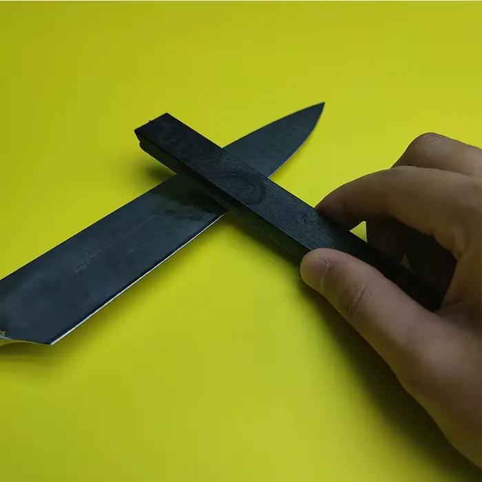Aiguiseur de couteaux professionnel, pierre à aiguiser fixe, pierre à polir, outil de cuisine