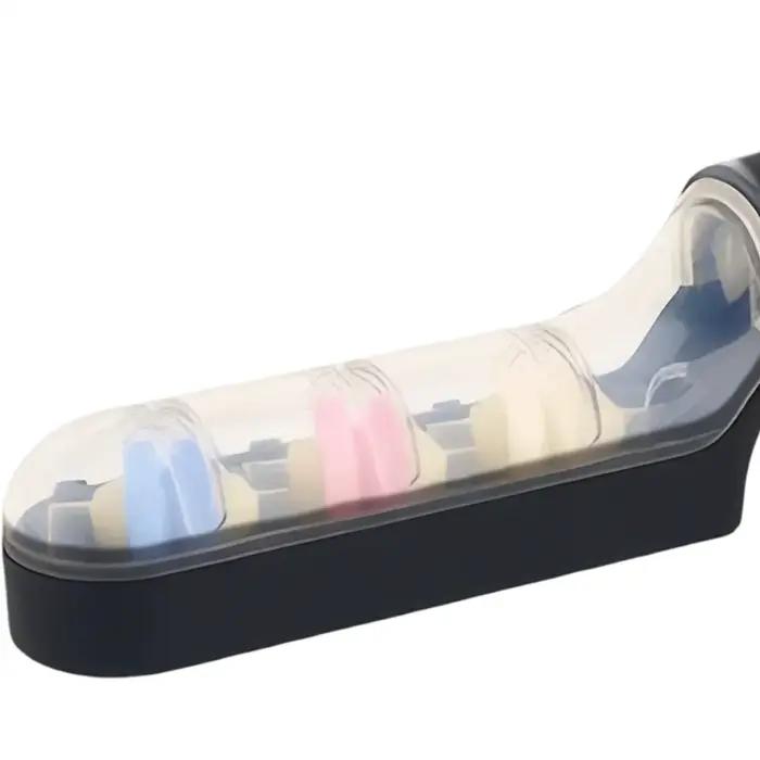 Aiguiseur de Couteaux à 3 Segments en Acier Inoxydable Noir pour Cuisiniers Professionnels et Amateurs Occasions Spéciales