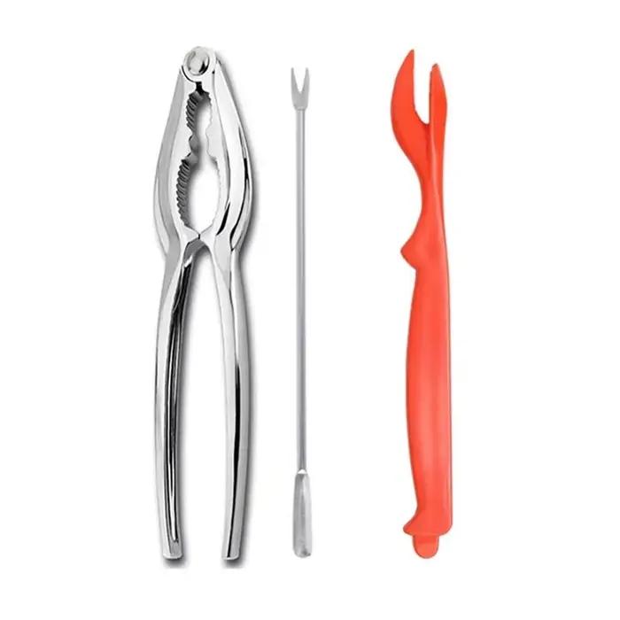 Décortiqueuse de crabe pour manger du crabe, ensemble d'outils, décortiqueuse de noix, outils de cuisine multifonctionnels pour fruits de mer, pinces multifonctions pour crabe de noix