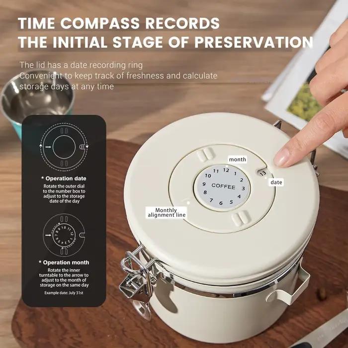 Pichet scellé sous vide pour grains de café de cuisine