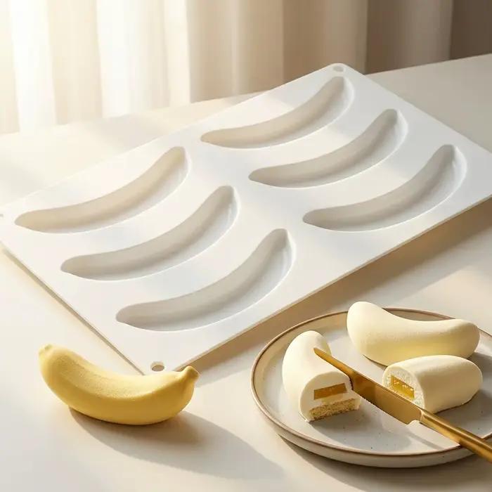 Moule en silicone 6/12 cavités pour gâteau mousse banane