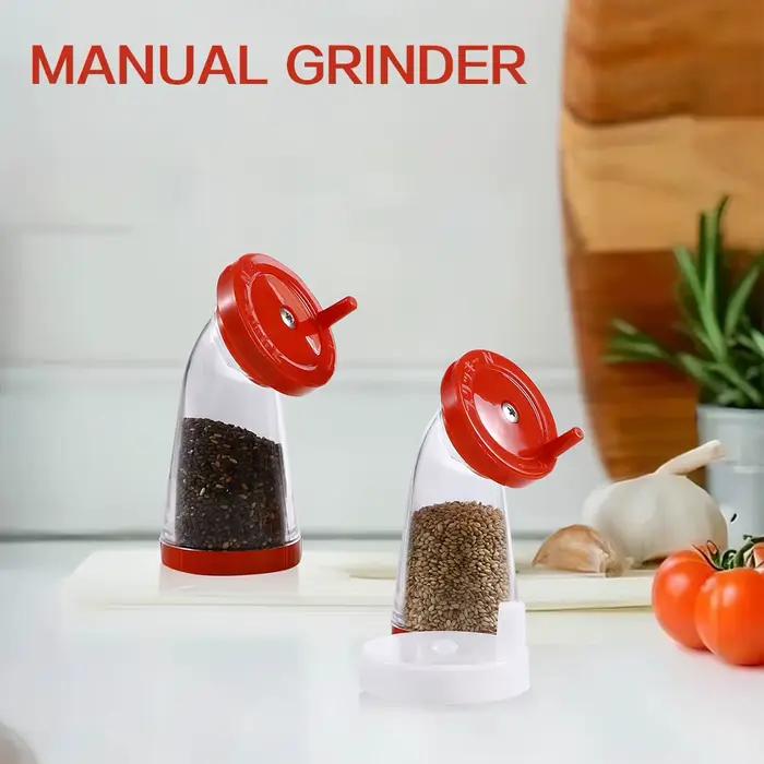 Broyeur de graines de sésame, distributeur de graines de sésame de 75ml, outil de broyage de graines de cuisine multifonctionnel, moulin à sésame manuel pour la cuisine