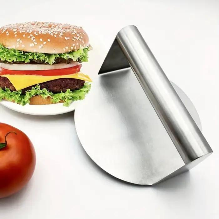 Preme à hamburgers Smash pour plaque chauffante en acier inoxydable sans rouille pour cuisine professionnelle et à domicile