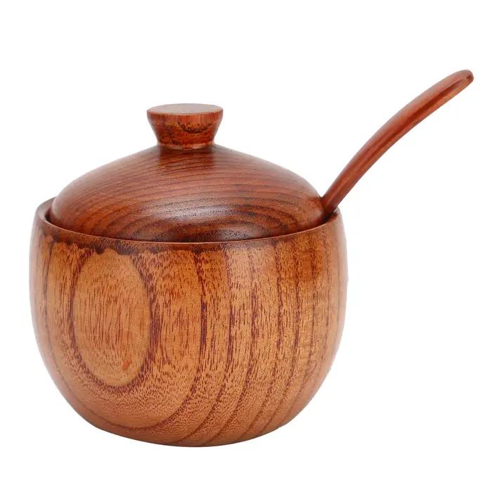 Pot à épices en bois Sucrier