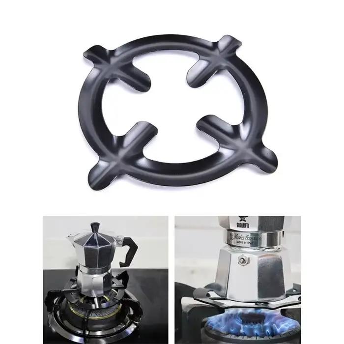 Anneau de cuisinière à gaz en fonte, réducteur de Pot, grilles, plaque de cuisson, support de Pot à café Moka, étagère de table de cuisson Durable et résistante à la chaleur, 1 pièce/2 pièces