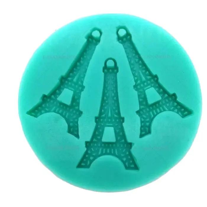 Moule en silicone Tour Eiffel de Paris pour décoration de gâteaux en fondant
