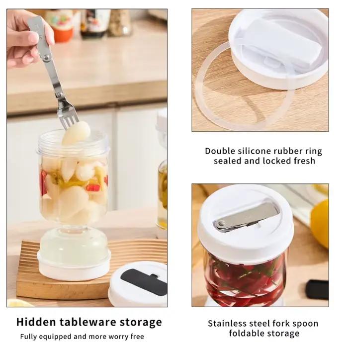 Récipient en plastique moderne pour séparation des aliments des liquides avec tamis flip pour préparation facile et rangement pratique occasions spéciales