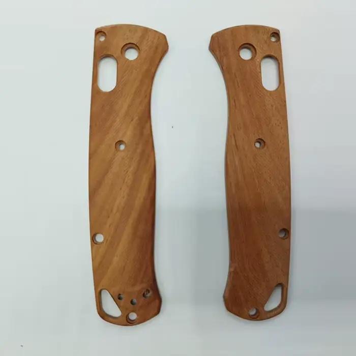 Balances de poignée de couteau en bois massif naturel personnalisé, 2 Types, pour couteaux Bugout 535, accessoires de fabrication de bricolage, pièces