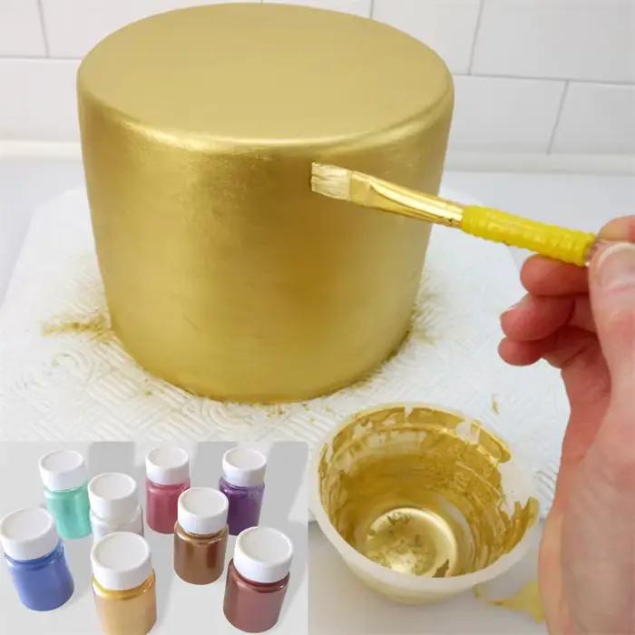 Poudre à paillettes pour colorant or et argent