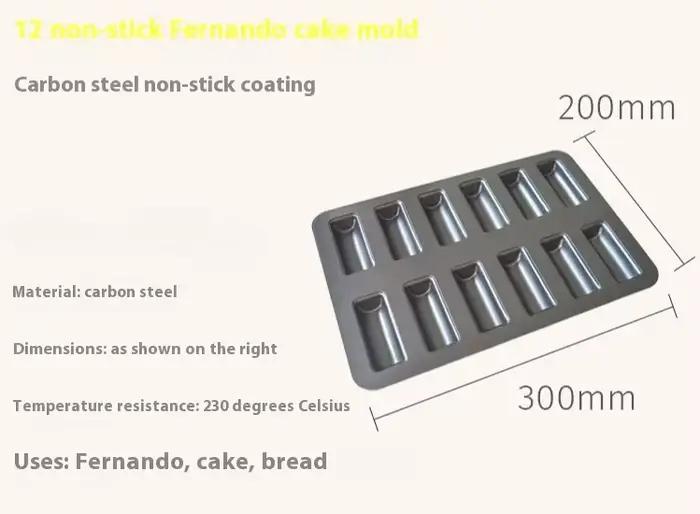 Moule à gâteau de style japonais 12 trous en acier au carbone pour la pâtisserie et la décoration de gâteaux occasions spéciales