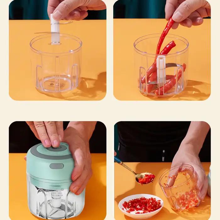 Mini hachoir électrique à ail de 100ml/250ml