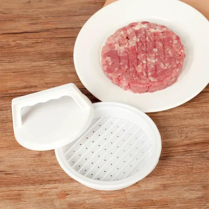 Presse à hamburger en plastique, 1 pièce, pour viande farcie, grill, fête, barbecue, moule, outil de cuisine