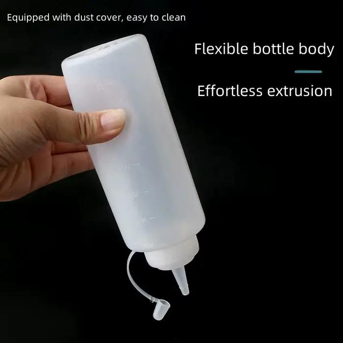 Sauce à salade de tomate pressée, Pot d'huile Commercial pressé en plastique Transparent, bouteille de Sauce d'assaisonnement