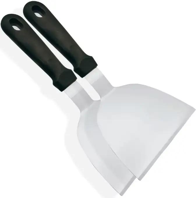 Spatule de plaque chauffante en métal en acier inoxydable