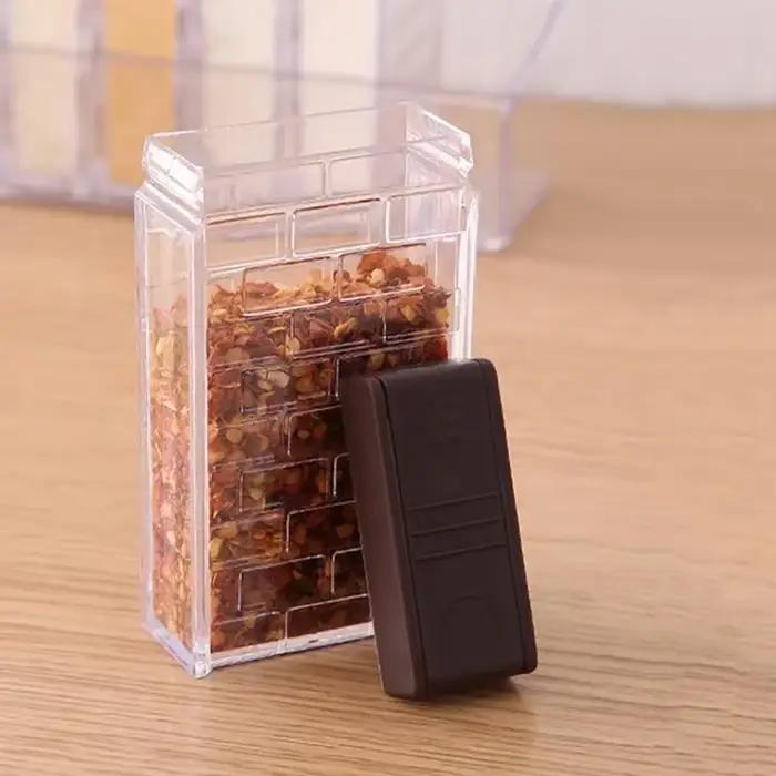 Boîte d'assaisonnement à épices en plastique PP 6 pièces pour rangement organisation cuisine occasions spéciales femmes amateurs
