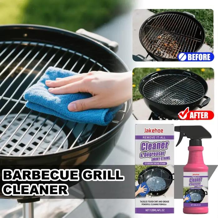 Nettoyant pour grille de barbecue 120 ml, nettoyage puissant, élimine la graisse tenace, élimine les dépôts de carbone, formule sûre, ne fait pas de dommages au barbecue