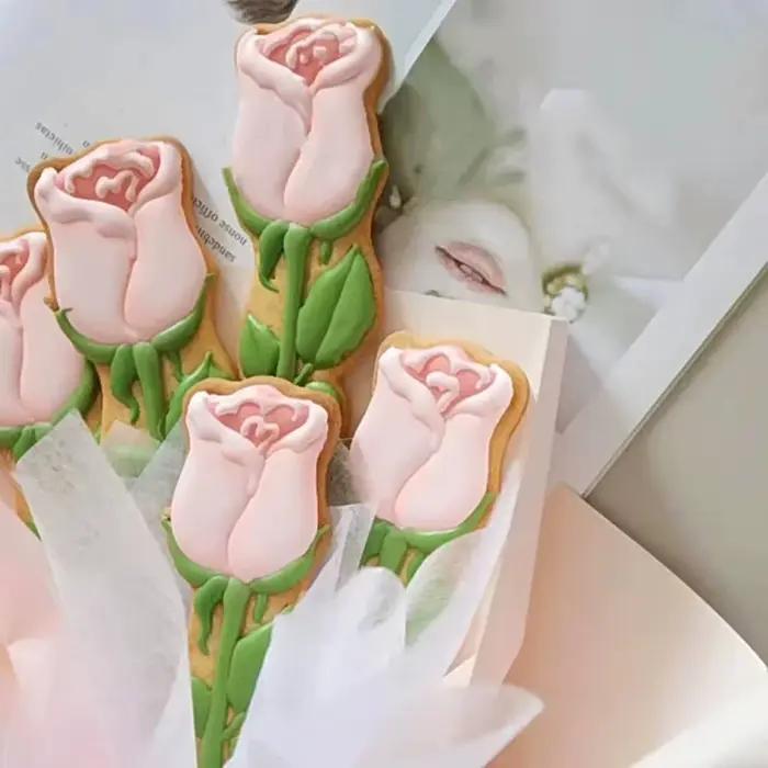 Moule à biscuits 3D en forme de tulipe