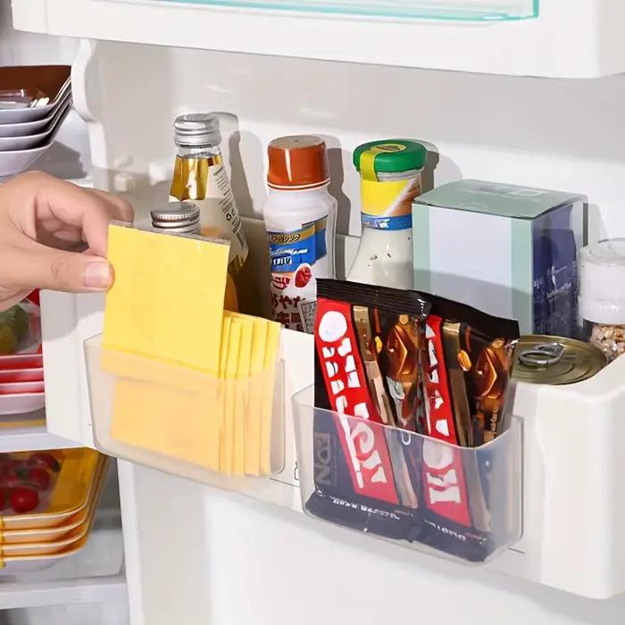 Conteneur de rangement pour réfrigérateur avec clip