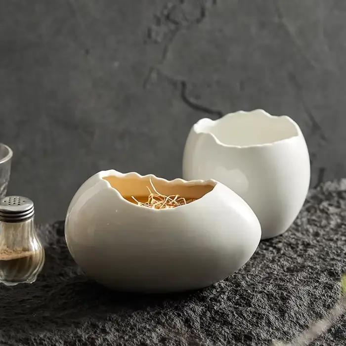 Coquille d'œuf cuit à la vapeur