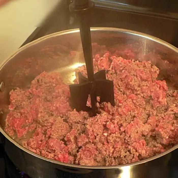 Hachoir à viande, hachoir à Hamburger, Premium résistant à la chaleur, pour viande de Hamburger, bœuf haché, dinde hachée, 1 pièce