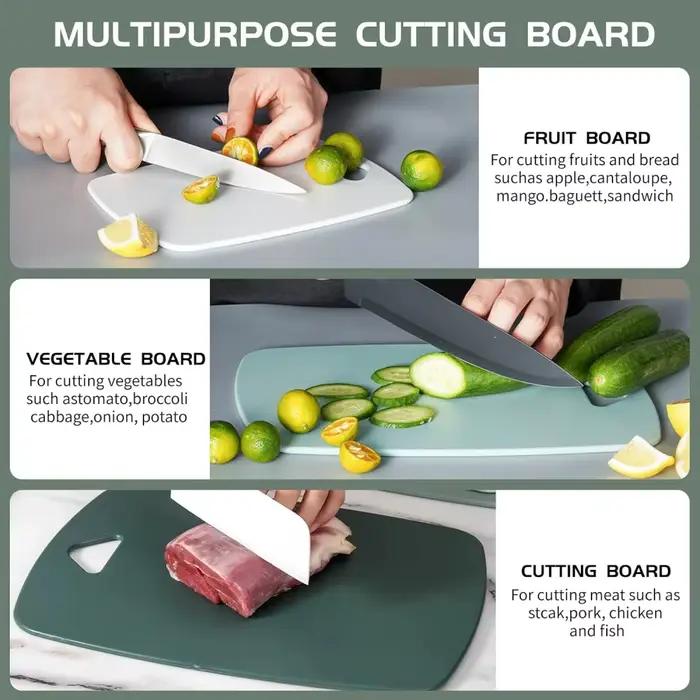 Planche à découper antibactérienne, planche à découper en plastique antidérapante pour légumes, Fruits, aliments pour bébés, planche de cuisine anti-moisissure