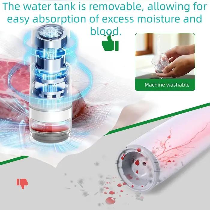 Machine de mise sous vide électrique rechargeable par USB avec 12 sacs réutilisables pour la conservation des aliments camping congélateur