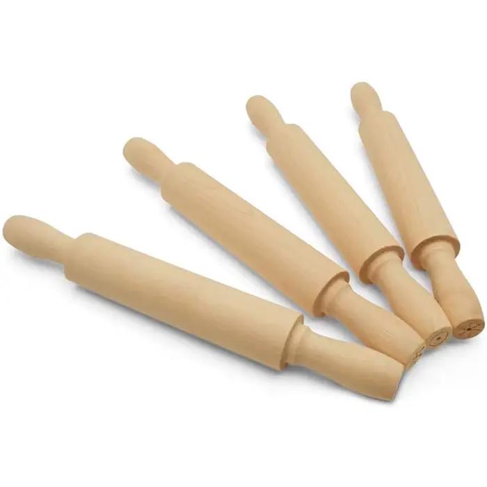 Mini rouleau à pâtisserie en bois de 20Cm de Long, 1 pièce, pour la cuisson de gâteaux Fondants, rouleaux de décoration, rouleau de pâte, accessoires de cuisine