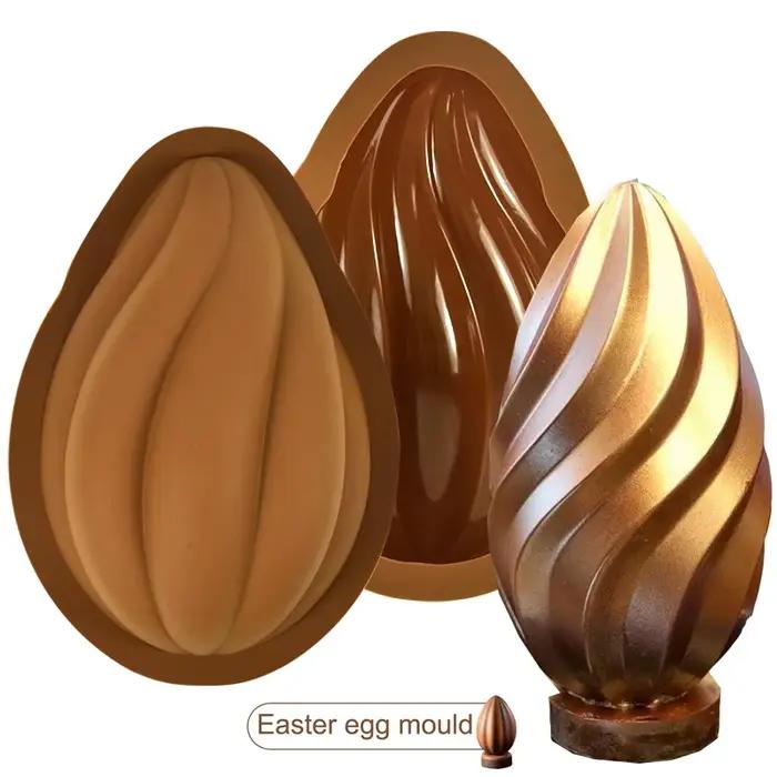 Moule à gâteau en silicone en forme de demi-sphère pour œufs de Pâques, outil de décoration de dessert d'anniversaire, zone de cuisson personnalisable, idéal pour les amateurs et professionnels de la pâtisserie