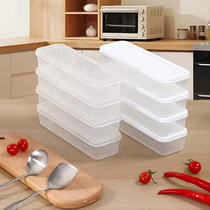 Boîte à nouilles fraîches en plastique conçue pour la conservation des aliments scellées et faciles à identifier pour un stockage hygiénique et économique dans le réfrigérateur