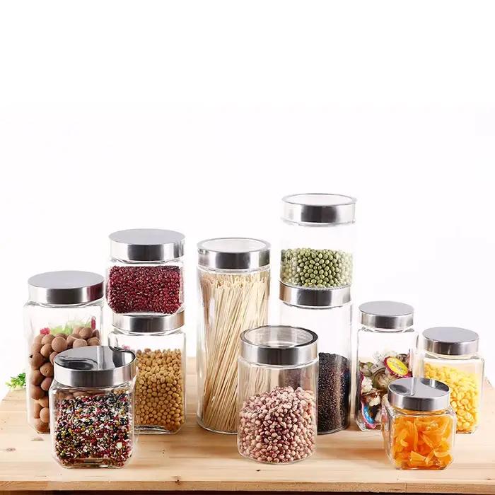 Bocal en verre scellé créatif pour conserver les aliments, les bonbons, le café, le thé, Transparent, ustensiles de cuisine, conteneur alimentaire, décor
