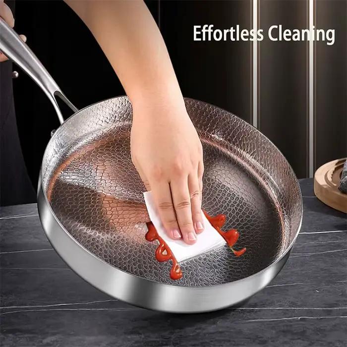 Poêle à frire en titane martelé Pro multifonction ultra-durable 20/24/28 cm