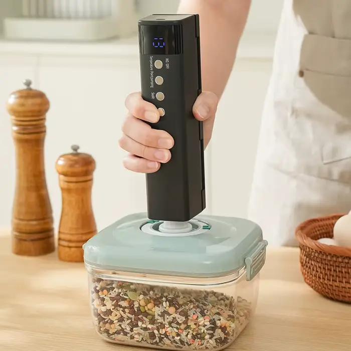 Scelleuse alimentaire portable professionnelle mini 60Kpa sans fil avec recharge USB-C pour la maison et les voyages