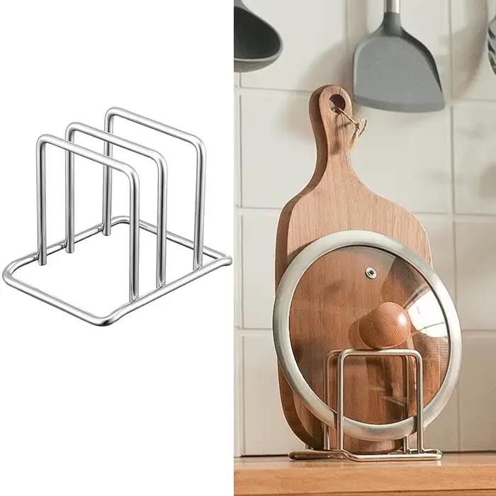 Support de planche à découper en acier inoxydable