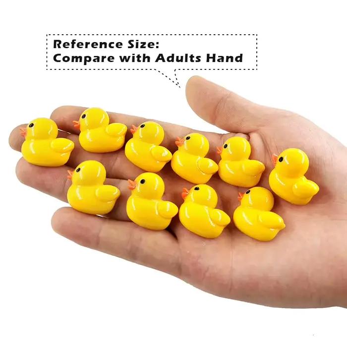 Lot de 10 Aimants de Réfrigérateur Canard Jaune, Figurines de Dessin Animé en Résine, Cadeau pour Réfrigérateur, Autocollant pour Tableau Blanc, Décoration DIY, Accessoires de Cuisine