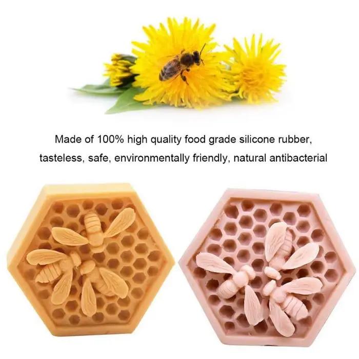Moule en silicone 3D nid d'abeille pour fondant