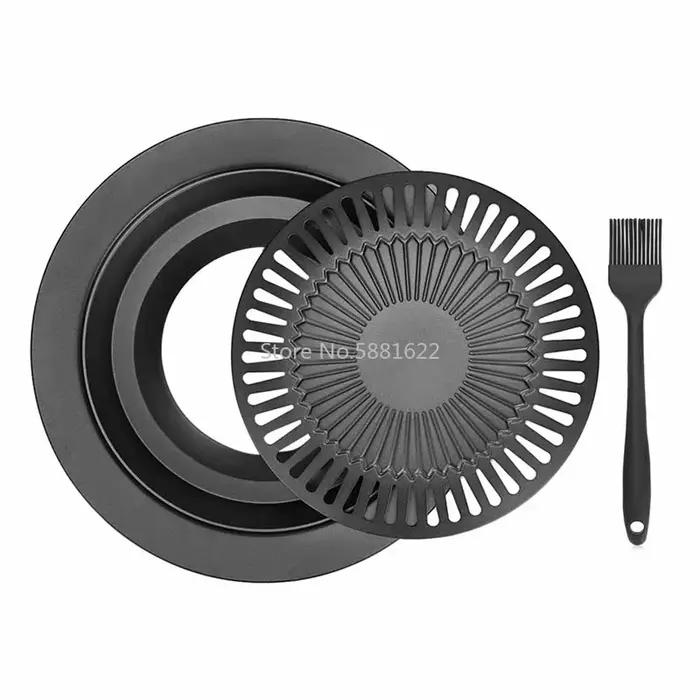 Gril coréen portable sans fumée pour l'extérieur - Ensemble d'ustensiles de cuisson pour la maison