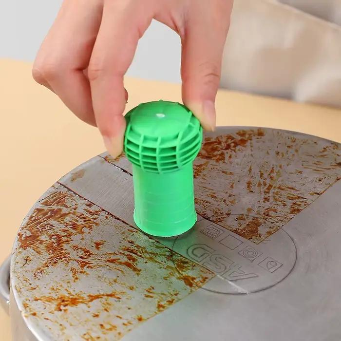Brosse de nettoyage utile, bâton de tige en acier inoxydable, dissolvant de rouille métallique, Pot d'essuie-glace, poêle en fer, brosses de lavage pour la cuisine, outils de nettoyage