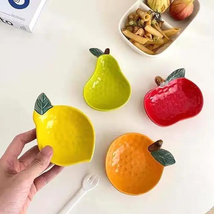 Pio d'assaisonnement en céramique en forme de fruit