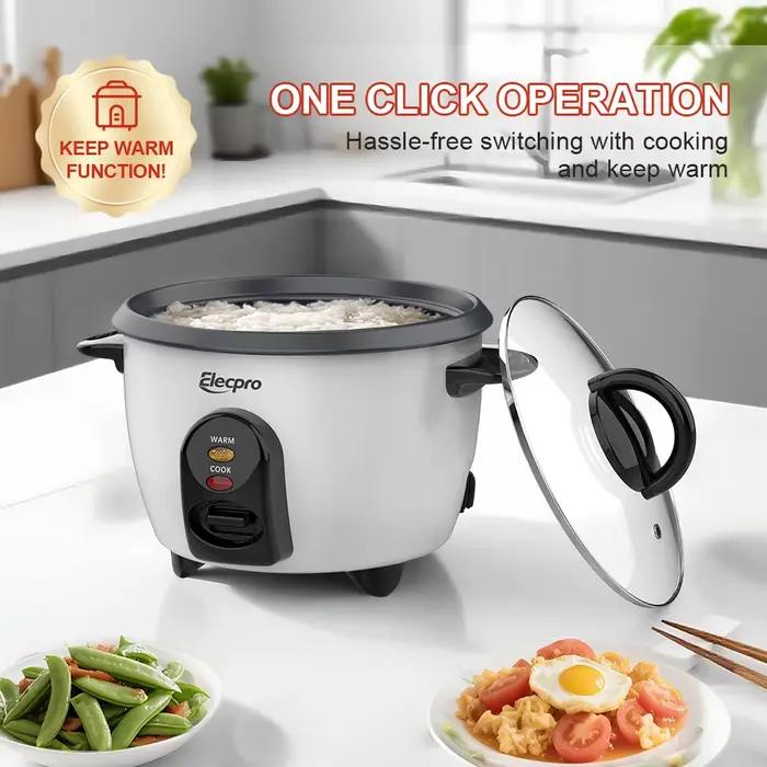 Mini cuiseur à riz Elecpro 3 tasses avec cuiseur vapeur