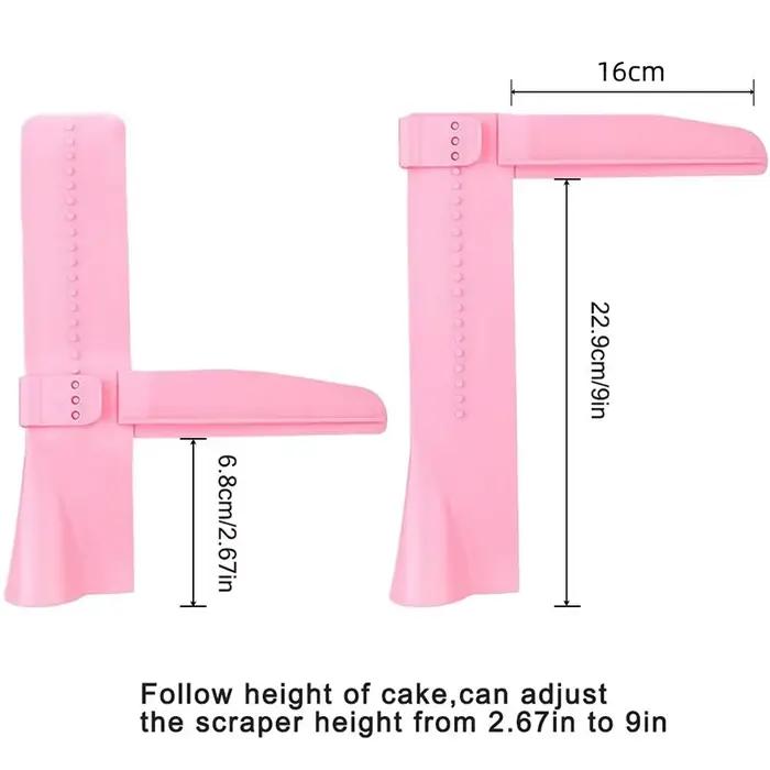 Grattoir à gâteau réglable, spatules à Fondant, bord de crème, outils de décoration plus lisses, ustensiles de cuisson, accessoires de cuisine, bricolage