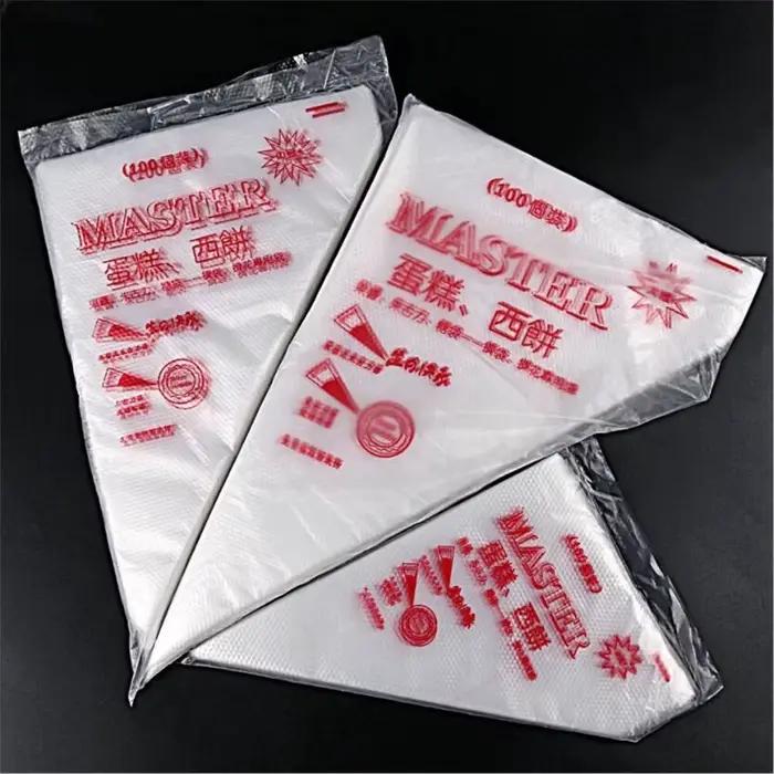 Sac transparent en plastique pour décoration de gâteaux