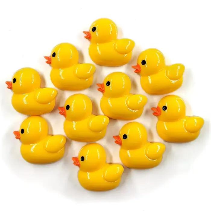 Lot de 10 Aimants de Réfrigérateur Canard Jaune, Figurines de Dessin Animé en Résine, Cadeau pour Réfrigérateur, Autocollant pour Tableau Blanc, Décoration DIY, Accessoires de Cuisine