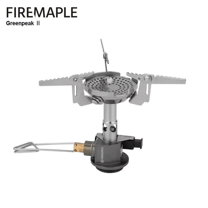 Fire-Maple Greenpeak II Réchaud à gaz régulateur de pression avec poêle de randonnée piézo intégré Coupe-vent Randonnée Trekking Camping