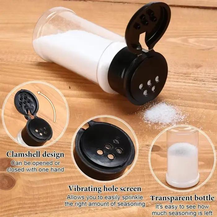 Bouteilles de secoueur d'assaisonnement d'épices portables, pots de sucre, sel, poivre, distributeur de condiments pour barbecue, récipient en plastique vide, Gadgets de cuisine